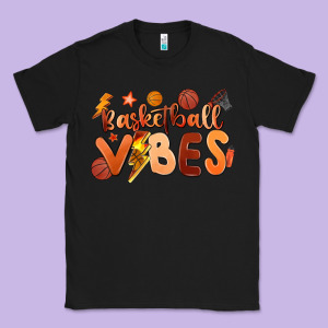 Basketball Vibes Classic Tee Designed By Maliassmallbusiness