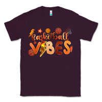 Plum basketball vibes Classic Tee - MaliasSmallBusiness