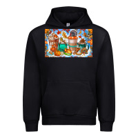 Black Thanksgiving Coffee Drink Kids Cup Urban Hoodie - CowhideDigitalArt