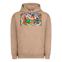 Pigment Burro Thanksgiving Coffee Drink Kids Cup Urban Hoodie - CowhideDigitalArt