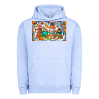 Pigment Grape Ice Thanksgiving Coffee Drink Kids Cup Urban Hoodie - CowhideDigitalArt