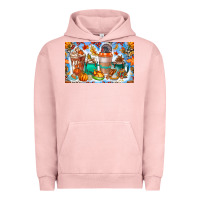 Pigment Salmon Thanksgiving Coffee Drink Kids Cup Urban Hoodie - CowhideDigitalArt