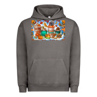 Pigment Tornado Thanksgiving Coffee Drink Kids Cup Urban Hoodie - CowhideDigitalArt