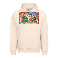 Sandshell Thanksgiving Coffee Drink Kids Cup Urban Hoodie - CowhideDigitalArt