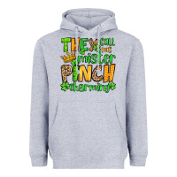 Heather Grey St. Patrick's They call me mister pinch charming Heavyweight Hoodie - OliviaCreatesArt