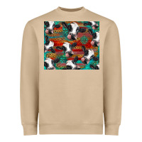Mushroom holstein cows with gemstone Heavyweight Sweatshirt - BarkalooDesign