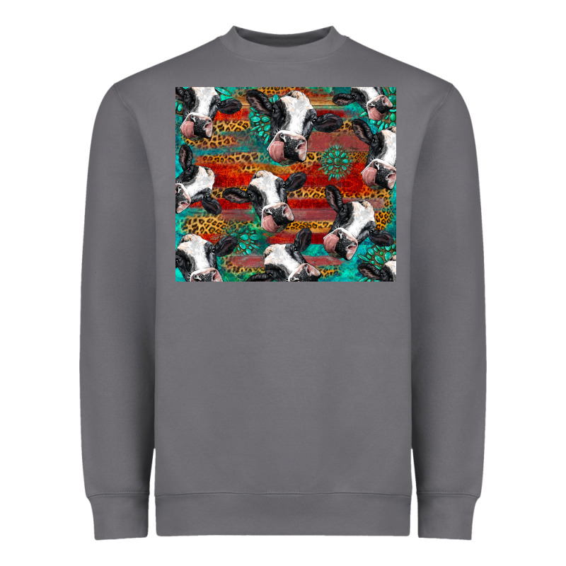 Holstein Cows With Gemstone Heavyweight Sweatshirt by BarkalooDesign | Teevron