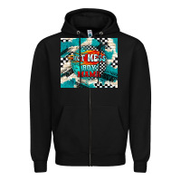Black hot mess boy mama with fire Zipper Hoodie - TumblerDesignByShophia