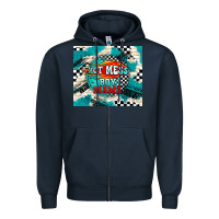 Navy hot mess boy mama with fire Zipper Hoodie - TumblerDesignByShophia