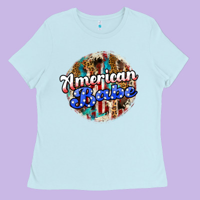 American Babe Ladies Tee Designed By Jahusdesignshop