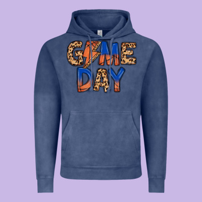 Game Day Basketball Vintage Hoodie Designed By Maliassmallbusiness