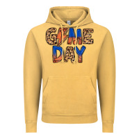 Vintage Mustard game day basketball Vintage Hoodie - MaliasSmallBusiness