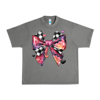 Tornado coquette bow floral checkered pattern Urban Heavy Tee - JahusDesignShop