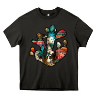 Asphalt serape cactus Heavy Core Tee - JahusDesignShop