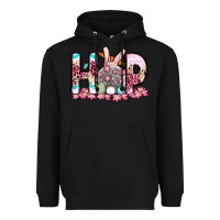 Black Easter Day Hop bunny Heavyweight Hoodie - OliviaCreatesArt