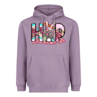 Lavender Easter Day Hop bunny Heavyweight Hoodie - OliviaCreatesArt