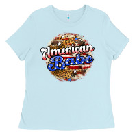 Baby Blue american babe Ladies Tee - JahusDesignShop