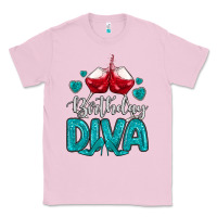 Bubblegum Pink birthday diva turquoise Classic Tee - MaliasSmallBusiness