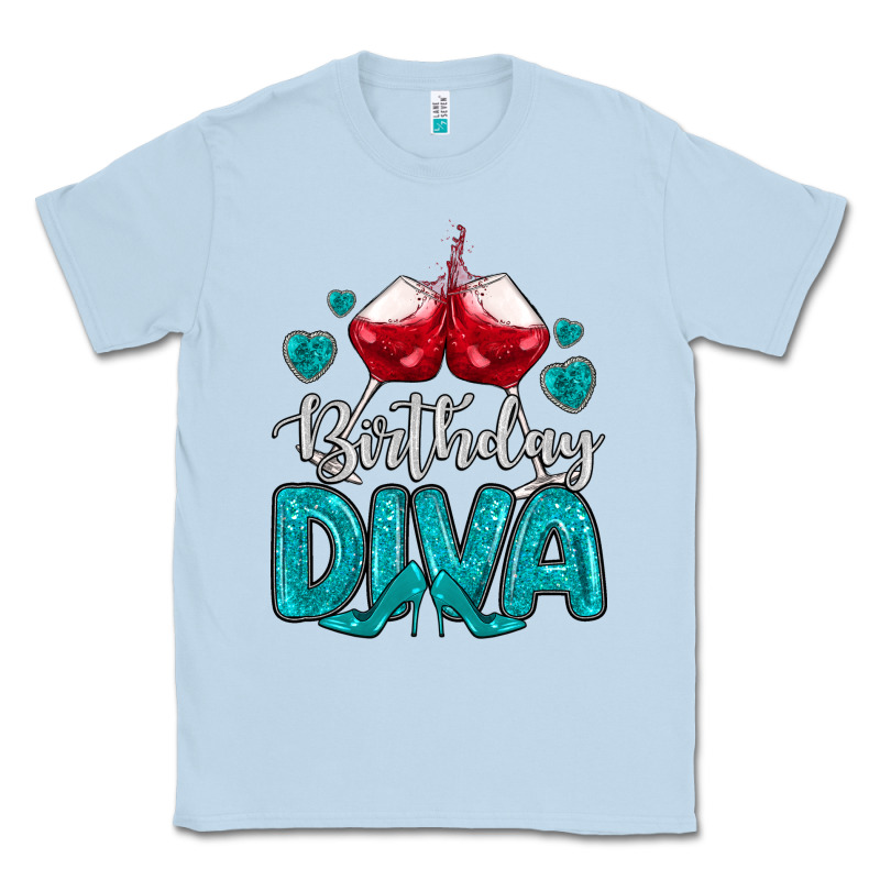 Birthday Diva Turquoise Classic Tee by MaliasSmallBusiness | Teevron