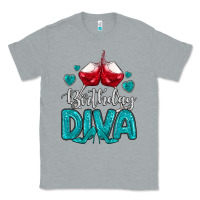 Heather Grey birthday diva turquoise Classic Tee - MaliasSmallBusiness