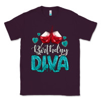 Plum birthday diva turquoise Classic Tee - MaliasSmallBusiness
