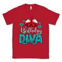 Red birthday diva turquoise Classic Tee - MaliasSmallBusiness