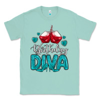 Seafoam birthday diva turquoise Classic Tee - MaliasSmallBusiness