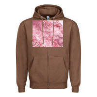 Chestnut glitter pink agate Zipper Hoodie - TumblerDesignByShophia