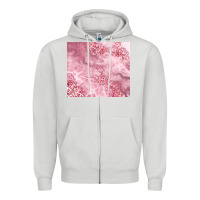 Dove Grey glitter pink agate Zipper Hoodie - TumblerDesignByShophia