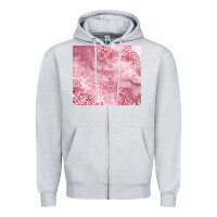 Heather Grey glitter pink agate Zipper Hoodie - TumblerDesignByShophia