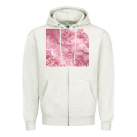 Oatmeal Heather glitter pink agate Zipper Hoodie - TumblerDesignByShophia