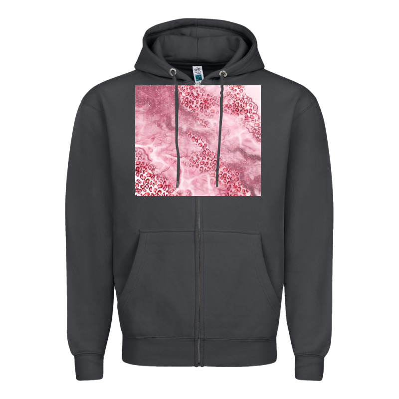Glitter Pink Agate Zipper Hoodie by TumblerDesignByShophia | Teevron
