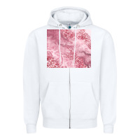 White glitter pink agate Zipper Hoodie - TumblerDesignByShophia