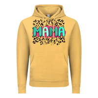 Vintage Mustard mama leopard Vintage Hoodie - MaliasSmallBusiness