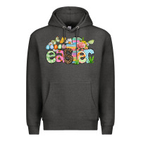 Charcoal Heather Happy Easter Easter Day Premium Hoodie - CowGirlArtShop
