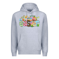 Heather Grey Happy Easter Easter Day Premium Hoodie - CowGirlArtShop
