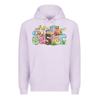 Lilac Happy Easter Easter Day Premium Hoodie - CowGirlArtShop