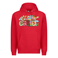 Red Happy Easter Easter Day Premium Hoodie - CowGirlArtShop