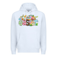 White Happy Easter Easter Day Premium Hoodie - CowGirlArtShop