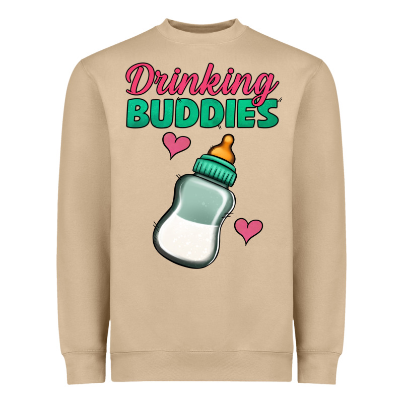 Drinking Buddies Baby Bottle Heavyweight Sweatshirt by Jasminsmagicworld | Teevron