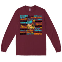 Burgundy chicken typography Long Sleeve Tee - Artiststas