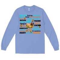 Colony Blue chicken typography Long Sleeve Tee - Artiststas