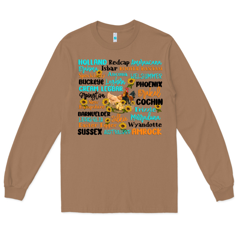 Chicken Typography Long Sleeve Tee by Artiststas | Teevron