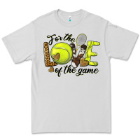 Dove Grey for the love of the game tennis Premium Tee - BarkalooDesign