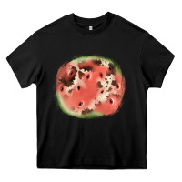 Black watermelon cowhide patch3 Heavy Core Tee - JahusDesignShop