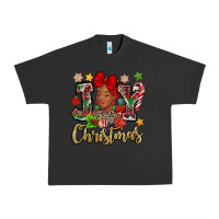 Pigment Black christmas joy black woman Urban Heavy Tee - MaliasSmallBusiness