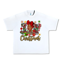 White christmas joy black woman Urban Heavy Tee - MaliasSmallBusiness