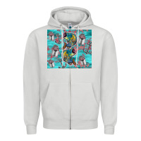 Dove Grey fish lures Zipper Hoodie - TumblerDesignByShophia