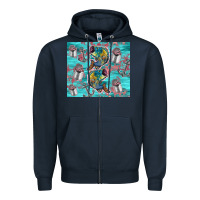Navy fish lures Zipper Hoodie - TumblerDesignByShophia
