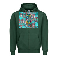 Sports Green fish lures Zipper Hoodie - TumblerDesignByShophia